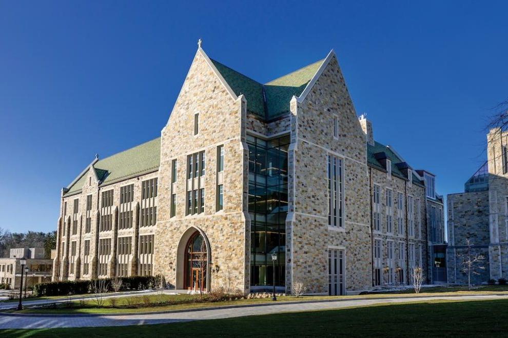 An exterior view of the building, designed by the architectural firm Payette and constructed by Suffolk.